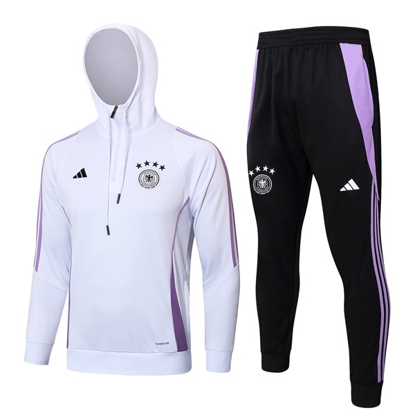 Sudadera Con Capucha Alemania 2024 2025 Blanco 3